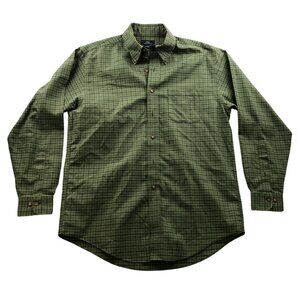 Brooks Brothers Mens 346 Shirt Medium Long Sleeve Non Iron Button Down Plaid
